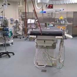 Hospital, diagnostic, wear-resistant, antistatic floor MONOPUR
